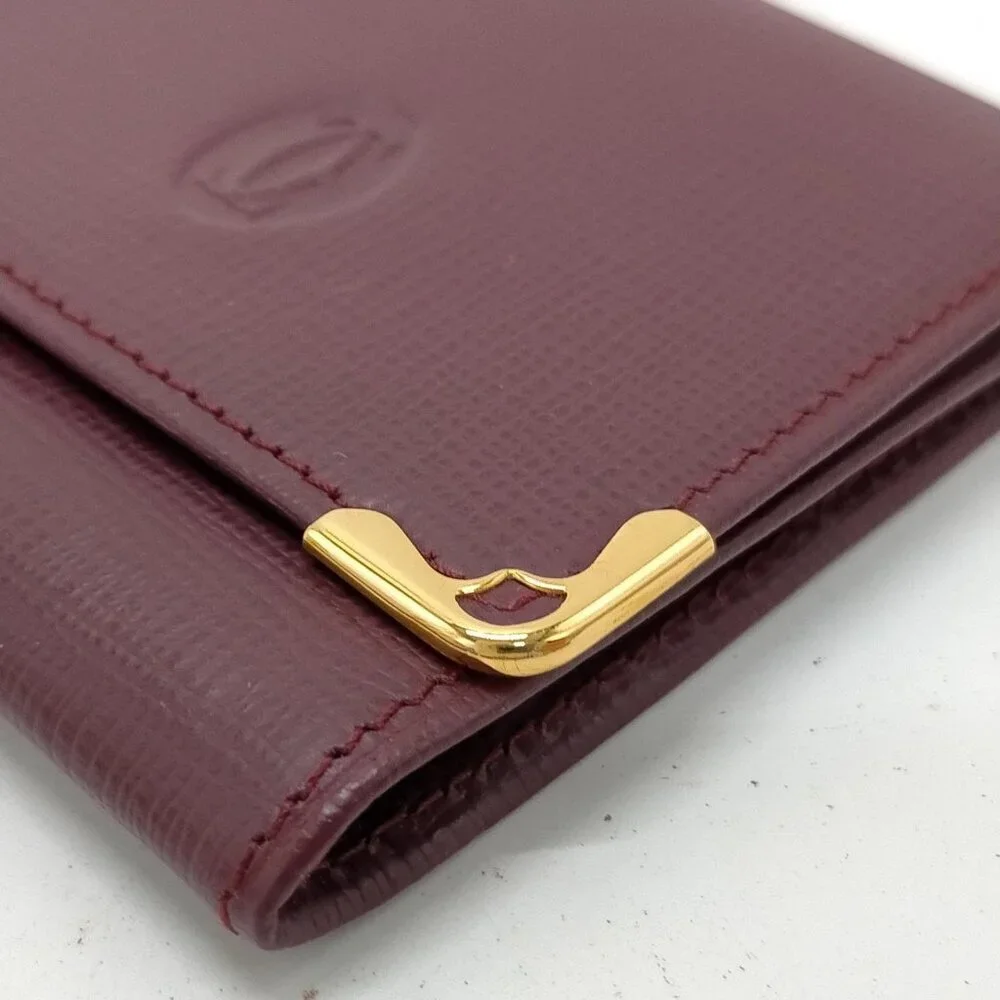Cartier Coin Case Bordeaux Leather 128-042525